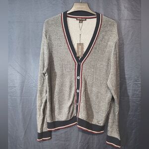NWT Michael Kors Men's Gray with‎ Navy/Red Trim Size XL